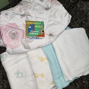 Aden & Anais Baby Blankets Sweet JoJo Quilted Changing Pad Cover, Goodnight Moon